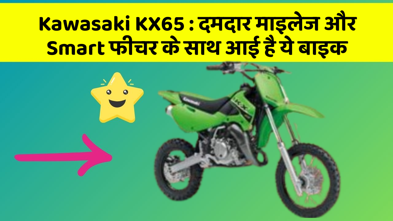 Kawasaki KX65 : दमदार माइलेज और Smart फीचर के साथ आई है ये बाइक